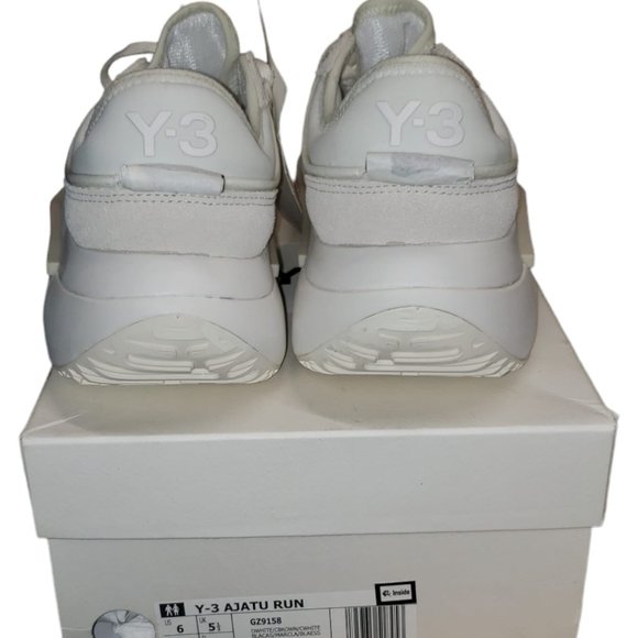Adidas Y-3 Unisex AJATU RUN SNEAKERS CORE WHITE IN OFF WHITE - Picture 3 of 9